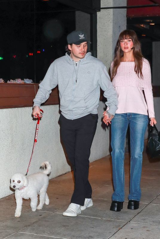 NICOLA PELTZ and Brooklyn Beckham on a Date Night at Matsuhisa in Beverly Hills 12/12/2022