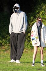 OLIVIA JADE GIANNULLI and Jacob Elordi Out with Their Dogs at a Park in Los Angeles 12/07/2022
