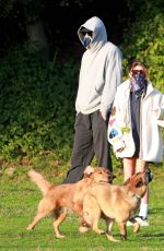 OLIVIA JADE GIANNULLI and Jacob Elordi Out with Their Dogs at a Park in Los Angeles 12/07/2022