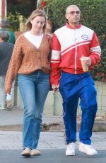 OLIVIA MACKLIN and Benjamin Levy Aguilar Out for Lunch in Los Feliz 12/24/2022
