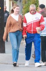 OLIVIA MACKLIN and Benjamin Levy Aguilar Out for Lunch in Los Feliz 12/24/2022