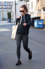 OLIVIA WILDE Heading to a Gym in Studio City 12/14/2022