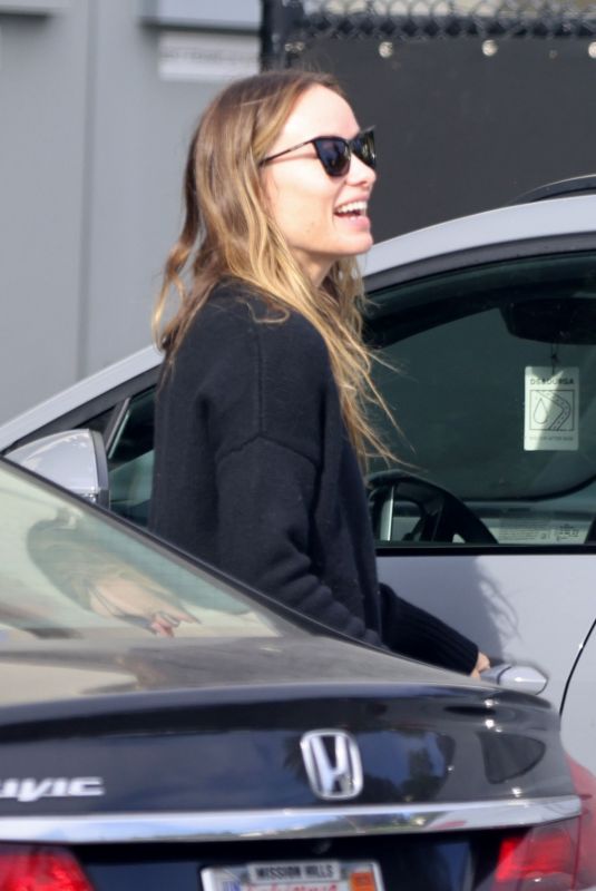 OLIVIA WILDE Leaves a Meeting in Hollywood 12/16/2022