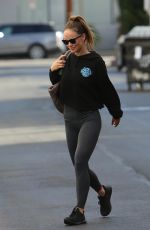 OLIVIA WILDE Out for Morning Workout at Studio City Gym 12/05/2022