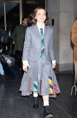 PAULINE CHALAMET Leaves Today Show in New York 12/08/2022