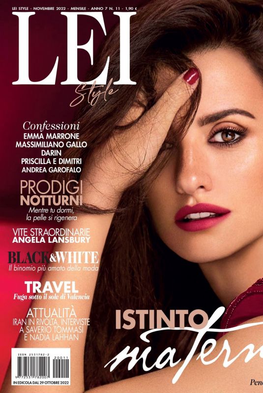 PENELOPE CRUZ in Lei Style Magazine, November 2022