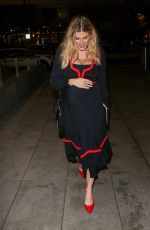 Pregnant ASHLEY JAMES Arrives at GB News in London 11/30/2022