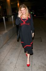 Pregnant ASHLEY JAMES Arrives at GB News in London 11/30/2022