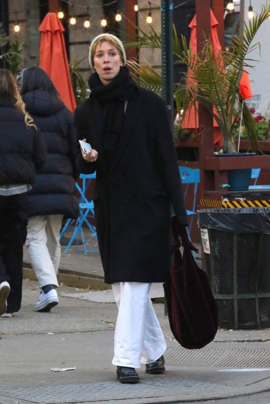 REBECCA HALL Out Shopping in New York 12/15/2022
