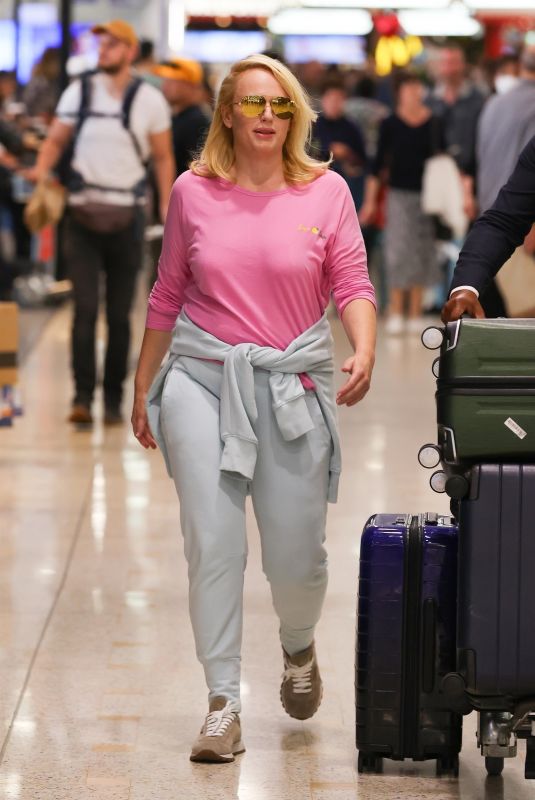 REBEL WILSON Arrives in Sydney 12/03/2022