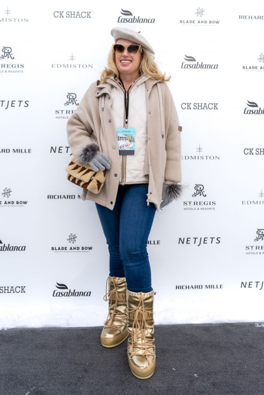 REBEL WILSON at Aspen World Snow Polo Championship in Apsen 12/20/2022