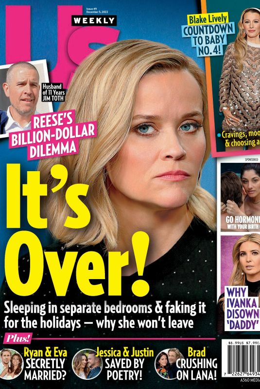 REESE WITHERSPOON in Us Weekly, December 2022