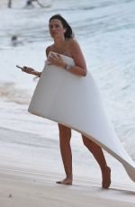 RHE DURHAM in Bikini at a Beach in Barbados 12/24/2022