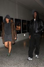 RIHANNA and A$AP Rocky on a Late Night Movie Date in Los Angeles 12/29/2022