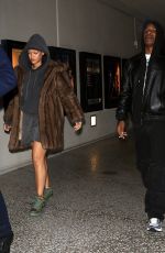 RIHANNA and A$AP Rocky on a Late Night Movie Date in Los Angeles 12/29/2022