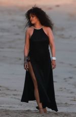 RIHANNA at a Chanel Photoshoot on Malibu Beach 12/16/2022