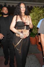 RIHANNA Out for Dinner at Carbone in Miami 12/03/2022