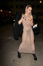 RITA ORA Arrives at Vas J Morgan