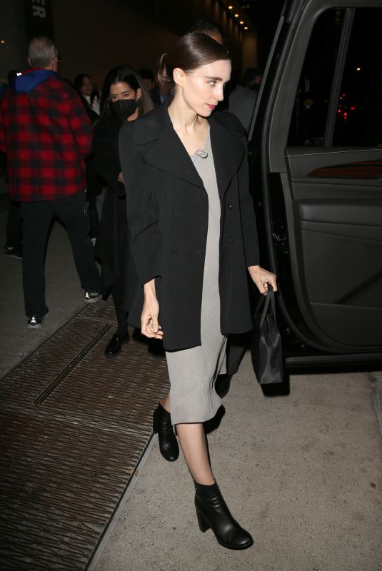 ROONEY MARA Leaves Robin Williams Center in New York 11/29/2022