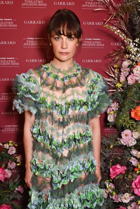 RUTH WILSON at Evening Standard Theatre Awards in Association with Garrard at The Ivy 12/11/2022
