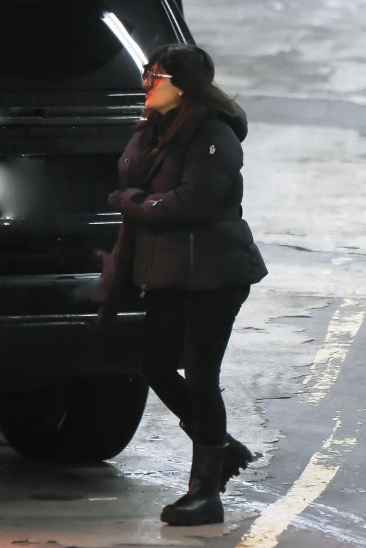 SALM AHAYEK Arrives at JFK Airport in New York 12/11/2022
