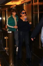 SALMA HAYEK Arrives at Jimmy Fallon Show in New York 12/14/2022