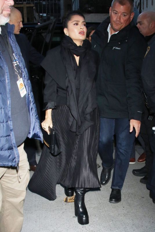 SALMA HAYEK Arrives at Today Show in New York 12/13/2022