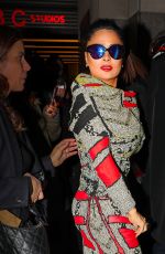 SALMA HAYEK Arrives at Tonight Show Starring Jimmy Fallon in New York 12/14/2022
