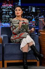 SALMA HAYEK at Tonight Show Starring Jimmy Fallon in New York 12/14/2022