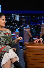 SALMA HAYEK at Tonight Show Starring Jimmy Fallon in New York 12/14/2022