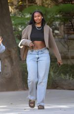 SASHA OBAMA Out and About in Los Angeles 11/28/2022