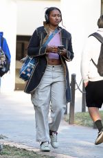 SASHA OBAMA Out and About in Los Angeles 12/01/2022