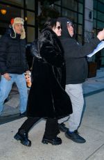 SELENA GOMEZ Leaves Her Hotel in New York 12/13/2022
