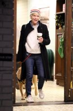 SELMA BLAIR Leaves Alfred Coffee with Her Service Dog Scout 12/29/2022
