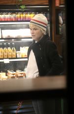 SELMA BLAIR Leaves Alfred Coffee with Her Service Dog Scout 12/29/2022