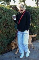 SELMA BLAIR Out for Coffee with Her Service Dog at Alfred Coffee in Studio City 12/14/2022