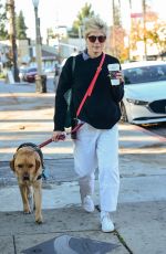 SELMA BLAIR Out for Coffee with Her Service Dog at Alfred Coffee in Studio City 12/14/2022
