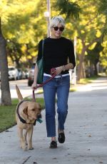 SELMA BLAIR Out with Her Dog in Beverly Hills 12/04/2022