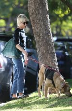 SELMA BLAIR Out with Her Dog in Beverly Hills 12/04/2022