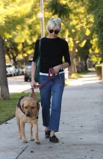 SELMA BLAIR Out with Her Dog in Beverly Hills 12/04/2022
