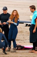 SHAKIRA Out Surfing with a Surf Coach in Cantabria 11/29/2022