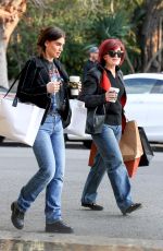 SHARON and AIMEE OSBOURNE Out Shopping on Melrose Place in Los Angeles 12/29/2022