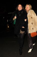 SIENNA MILLER and FRAN CUTLER Night Out at Park Lane in London 12/17/2022