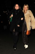 SIENNA MILLER and FRAN CUTLER Night Out at Park Lane in London 12/17/2022