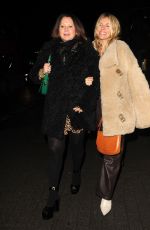 SIENNA MILLER and FRAN CUTLER Night Out at Park Lane in London 12/17/2022
