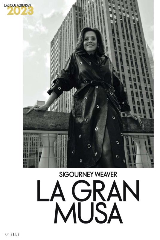 SIGOURNEY WEAVER in Elle Magazine, Spain January 2023
