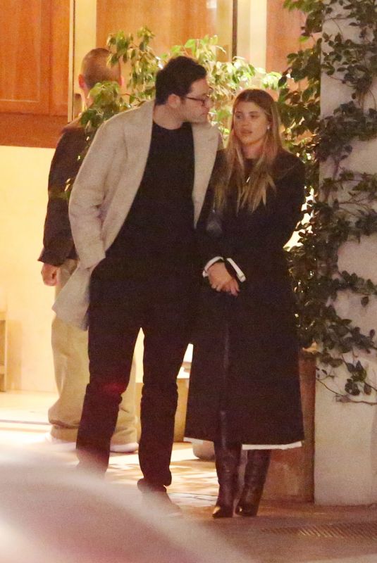 SOFIA RICHIE and Elliot Grainge Leaves Sunset Tower Hotel in West Hollywood 12/23/2022