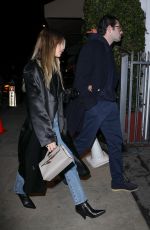 SOFIA RICHIE and Elliot Grainge Out for Dinner Date at Giorgio Baldi in Santa Monica 12/14/2022