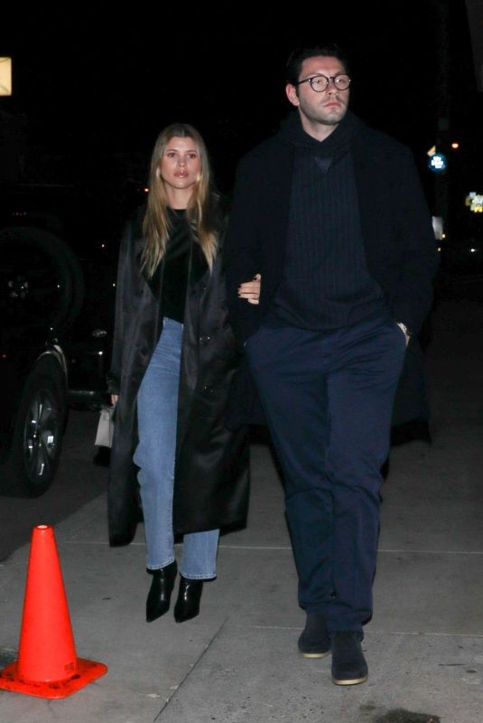 SOFIA RICHIE and Elliot Grainge Out for Dinner Date at Giorgio Baldi in Santa Monica 12/14/2022