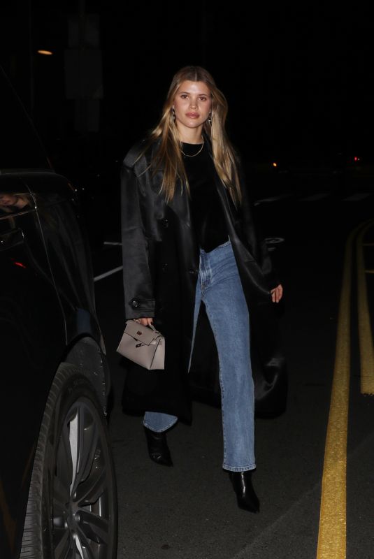 SOFIA RICHIE Leaves Giorgio Baldi in Santa Monica 12/15/2022